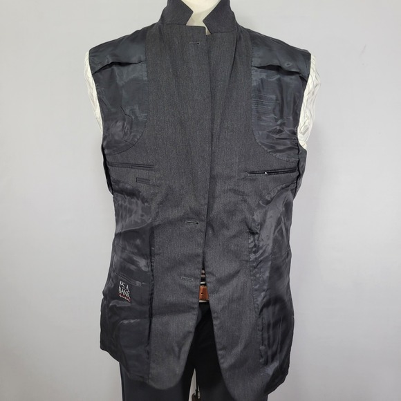 JOS A BANK Men's Sport Coat‎ Blazer Two Button Gordon Charcaol Gray 42R - Picture 13 of 14
